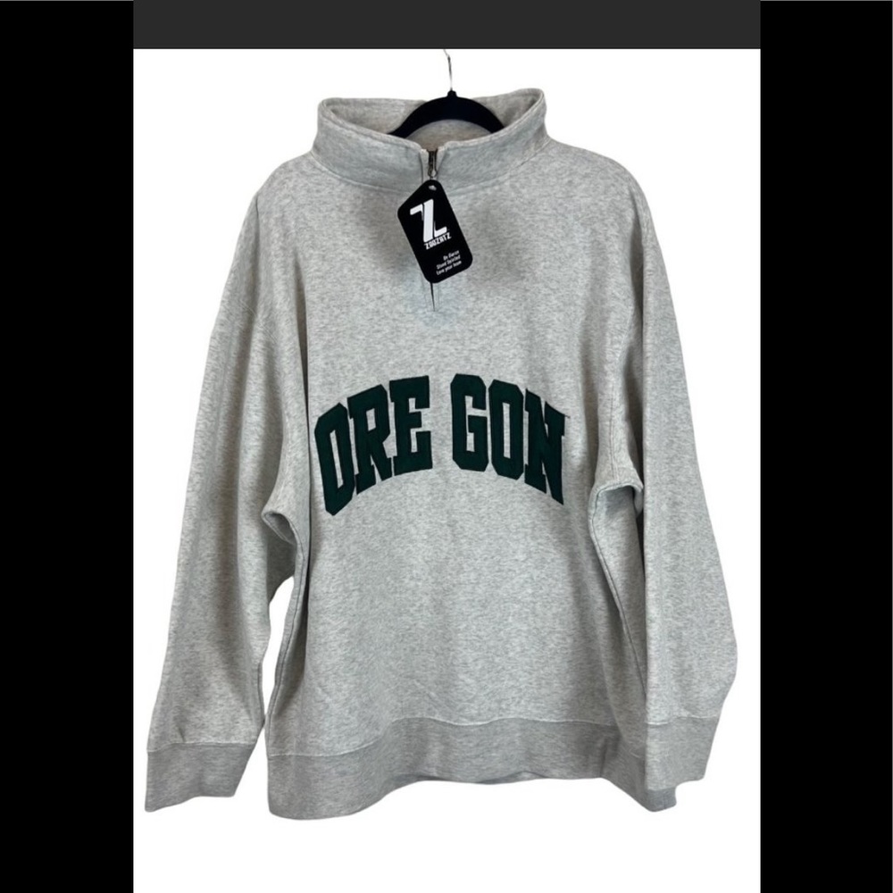 Zoozatz Men's Oregon State Quarter Zip Sweatshirt NWT XXL - cozy soft